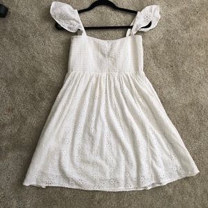 Alan White Eyelet Dress with Elastic